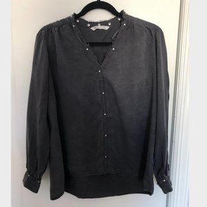 Zara Dark Gray Studded Shirt